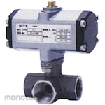 Kitz Stainless Steel Small Air Pressure Three-Way Ball Valve L Port (Reduce Toba)