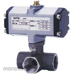 Kitz Stainless Steel Small Air Pressure Three-Way Ball Valve L Port (Reduce Toba)