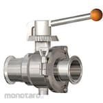 Osaka Sanitary Manual 2-way ball valve FKM (2.0S to 4.0S) ferrule