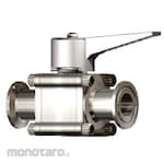 Osaka Sanitary Small-diameter manual 2-way ball valve (PTFE) ferrule