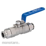 PISCO Ball Valve Sus316 Equivalent Equipped with Sus316 Push-In Fitting