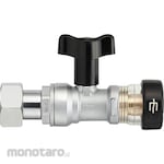 SANEI (formerly Sanei Faucet Manufacturing Co., Ltd.) Ball valve with check with nut (one-touch)