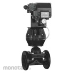 CENIT Single Action Diapragm Valve Pneumatic Union uPVC Seals EPDM Flanged with Electric Positioner