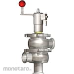 Osaka Sanitary SUS316L Manual F-Type Diaphragm Valve with PTFE Ferrule