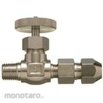 Sanko Material Supply Brass Double Nut Type Fitting for Control Copper Pipes, Miniature Valve (Straight Type) SVAC