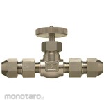 Sanko Material Supply Brass control pipe double nut type fitting, miniature valve (straight type) SVBC