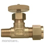 Sanko Material Supply Brass double ferrule type fitting for copper pipes, miniature valve (straight type) SVAD