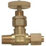 Sanko Material Supply Brass miniature valve with sleeve for copper pipes (straight panel mounting type) SVFS