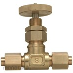 Sanko Material Supply Brass miniature valve with sleeve for copper pipes (straight panel mounting type) SVGS