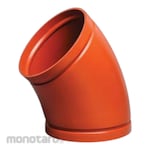 Victaulic No. 110 - 45° Elbow Long Radius Painted Orange