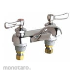 CHICAGO FAUCETS Dual Lever Handle Two Hole Centerset Deck Mount Bathroom Faucet (Kran Wastafel Dua Putaran)