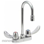 Delta Dual-Wristblade-Handle Two-Hole Centerset Deck-Mount Multipurpose Faucet