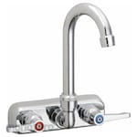 ELKAY Dual-Lever-Handle Two-Hole Centerset Wall-Mount Kitchen Sink Faucet