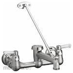 ELKAY Dual-Lever-Handle Two-Hole Widespread Wall-Mount Service Sink Faucet