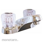 EZ-FLO Dual-Knob-Handle Two-Hole Centerset Deck-Mount Bathroom Faucet