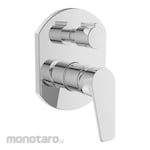 Frap Single-Lever Concealed Bath/Shower Mixer Faucet with Diverter (Kran Panas Dingin)