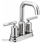 GIBSON Dual Lever Handle Two Hole Centerset Deck Mount Bathroom Faucet (Kran Wastafel Dua Putaran)