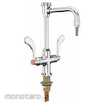 INSTOCK Dual-Wristblade-Handle Single-Hole Deck-Mount Laboratory Faucet