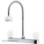KAKUDAI MFG 2 handle mixer faucet with shower