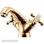 KAKUDAI MFG 2-handle mixer faucet antique gold