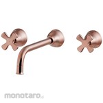 KAKUDAI MFG Wall-mounted two-handle mixer tap