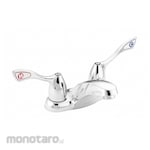 MOEN Dual Wristblade Handle Two Hole Centerset Deck Mount Bathroom Faucet (Kran Wastafel Dua Putaran)