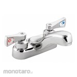 MOEN Dual-Lever-Handle Two-Hole Centerset Deck-Mount Bathroom Faucet (Kran Kamar Mandi Panas Dingin)
