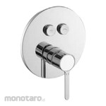 Paloma Single Lever Concealed Mixer with Proclick 2 Buttons Smart Box and Flow Adjustable (Kran Tanam Panas Dingin)