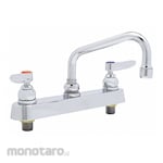 T S BRASS Dual Lever Handle Two Hole Centerset Deck Mount Laundry Sink Faucet (Kran Bak Cuci Dua Putaran)