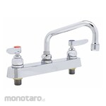 T S BRASS Dual-Lever-Handle Two-Hole Centerset Deck-Mount Laundry Sink Faucets