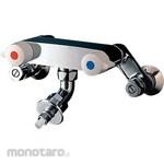 TOTO Pitat-kun exposed type (wall water supply type) 2 handle mixer tap with emergency stop valve