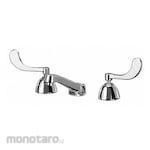 ZURN Dual-Wristblade-Handle Three-Hole Widespread Deck-Mount Bathroom Faucet (Kran Kamar Mandi Panas Dingin)