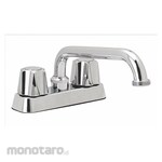 B K Dual-Dome-Lever-Handle Two-Hole Centerset Deck-Mount Laundry Sink Faucet