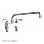 CHICAGO FAUCETS Dual-Lever-Handle Two-Hole Centerset Deck-Mount Laundry Sink Faucets