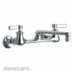 CHICAGO FAUCETS Dual-Lever-Handle Two-Hole Widespread Wall-Mount Multipurpose Faucets