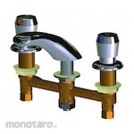 CHICAGO FAUCETS Dual-Metering-Handle Three-Hole Widespread Deck-Mount Bathroom Faucets