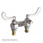 CHICAGO FAUCETS Dual-Wristblade-Handle Two-Hole Centerset Deck-Mount Bathroom Faucets