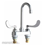 CHICAGO FAUCETS Dual-Wristblade-Handle Two-Hole Centerset Deck-Mount Multipurpose Faucets