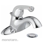 DELTA FAUCET COMPANY Single-Joystick-Handle Two-Hole Centerset Deck-Mount Bathroom Faucet