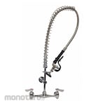 DOMINION COMMERCIAL FAUCETS Two-Hole Widespread Wall-Mount Pre-Rinse Faucets