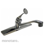 DOMINION FAUCETS Single-Joystick-Handle Three-Hole Widespread Deck-Mount Kitchen Sink Faucet