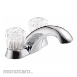 Delta Dual-Knob-Handle Two-Hole Centerset Deck-Mount Bathroom Faucets