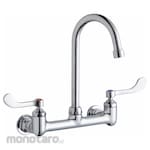 ELKAY Two-Hole Widespread Wall-Mount Kitchen Sink Faucet