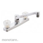 EZ-FLO Dual-Knob-Handle Three-Hole Widespread Deck-Mount Kitchen Sink Faucets