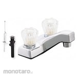 EZ-FLO Dual-Knob-Handle Two-Hole Centerset Deck-Mount Bathroom Faucets