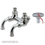 KAKUDAI MFG Double-facing home faucet for shared garden