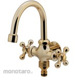 KAKUDAI MFG Double-port horizontal swan faucet