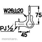 KAKUDAI MFG Left side handle horizontal faucet body for kitchen