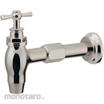 KAKUDAI MFG Long horizontal faucet retro silver