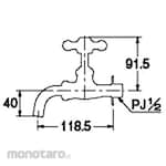 KAKUDAI MFG Universal home faucet (with freeze prevention)